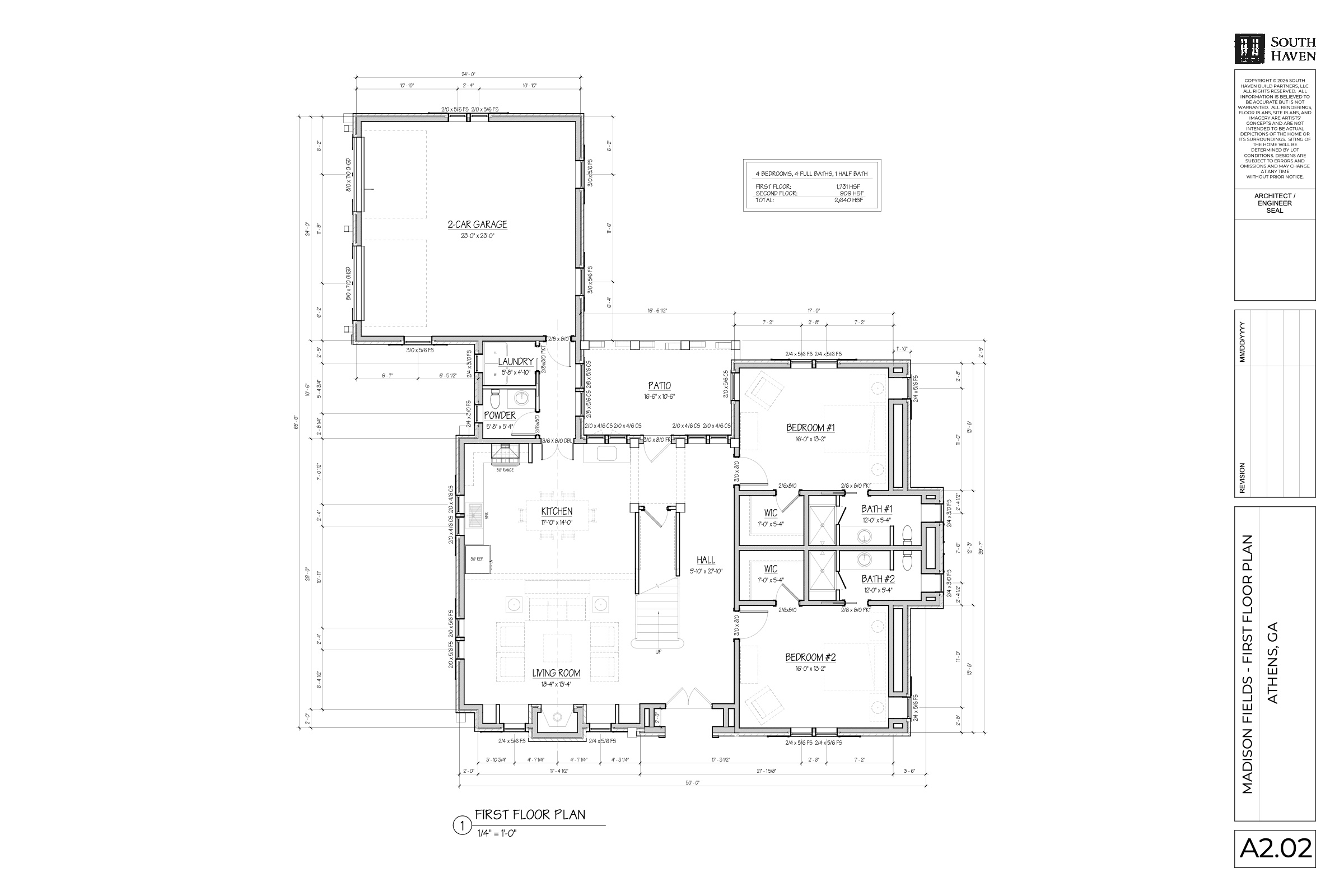 Cottage Four first floor plan
